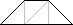 isosceles trapezoid with the shorter parallel side 1/3
the length of the longer parallel side